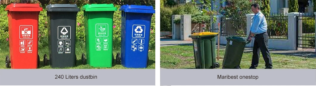 50L-240L Plastic Dust Bin Wheelie Trash Bin for Garbage Classification