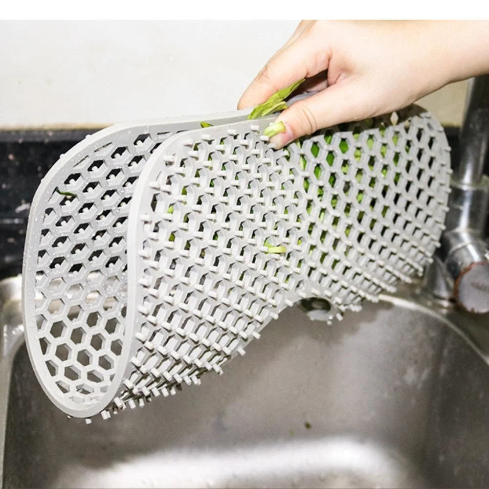 Kitchen Sink Protector Silicone Heat Insulated Pad Mesh Non-Slip Mat Wbb21878