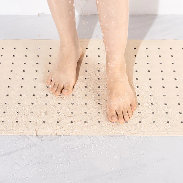Natural Rubber Anti Slip Bathroom Loofah Shower Tub Mat Waterproof Anti-Slip Bath Mat
