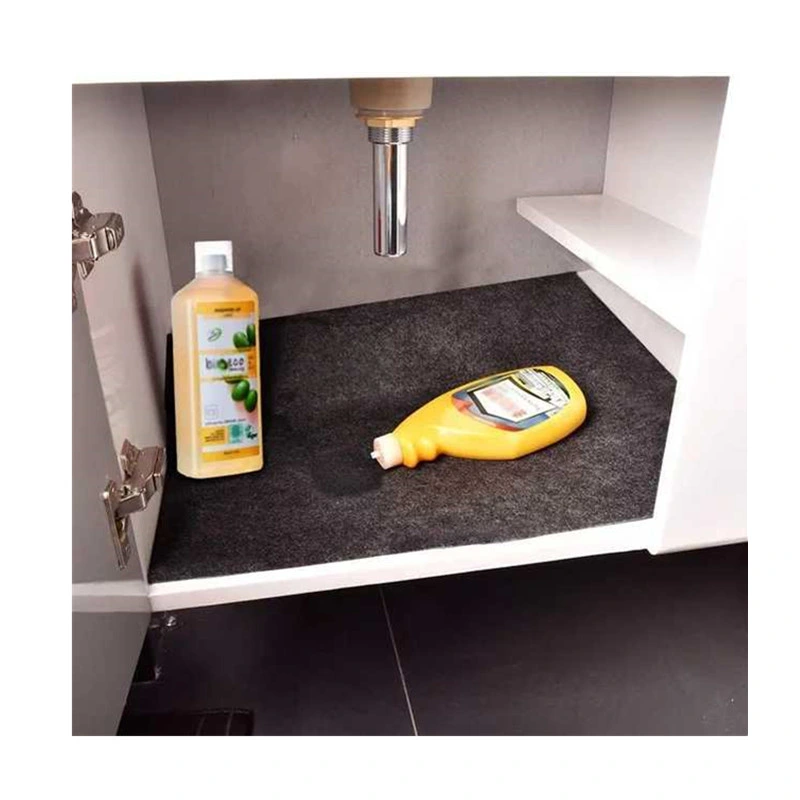 Nonwoven Felt Fabric Waterproof Anti-Slip Absorbent Felt Layer Under The Sink Mat for Kitchen Cabinet