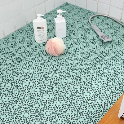 Customized 100% PVC Anti Slip SPA Mat Drainage Vinyl Grid Bath Tub Floor Door Mats