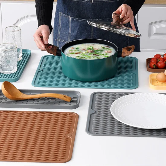 Hot Selling Kitchen Under Sink Mat Cupboard Silicone Drain Mat
