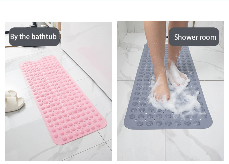 Custom Size Bathroom Loofah Non Slip Bath Mat Water Absorb Moldproof Bathroom Non-Slip Antislip Shower Mat